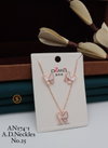 AN 174 Daily Wear AD Pendant Set Wholesale Shop In Surat
